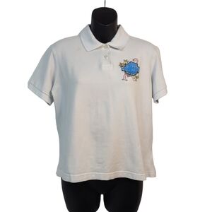 Vintage Harley-Davidson Women's White Ryinstone Embellished T-shirt Size L